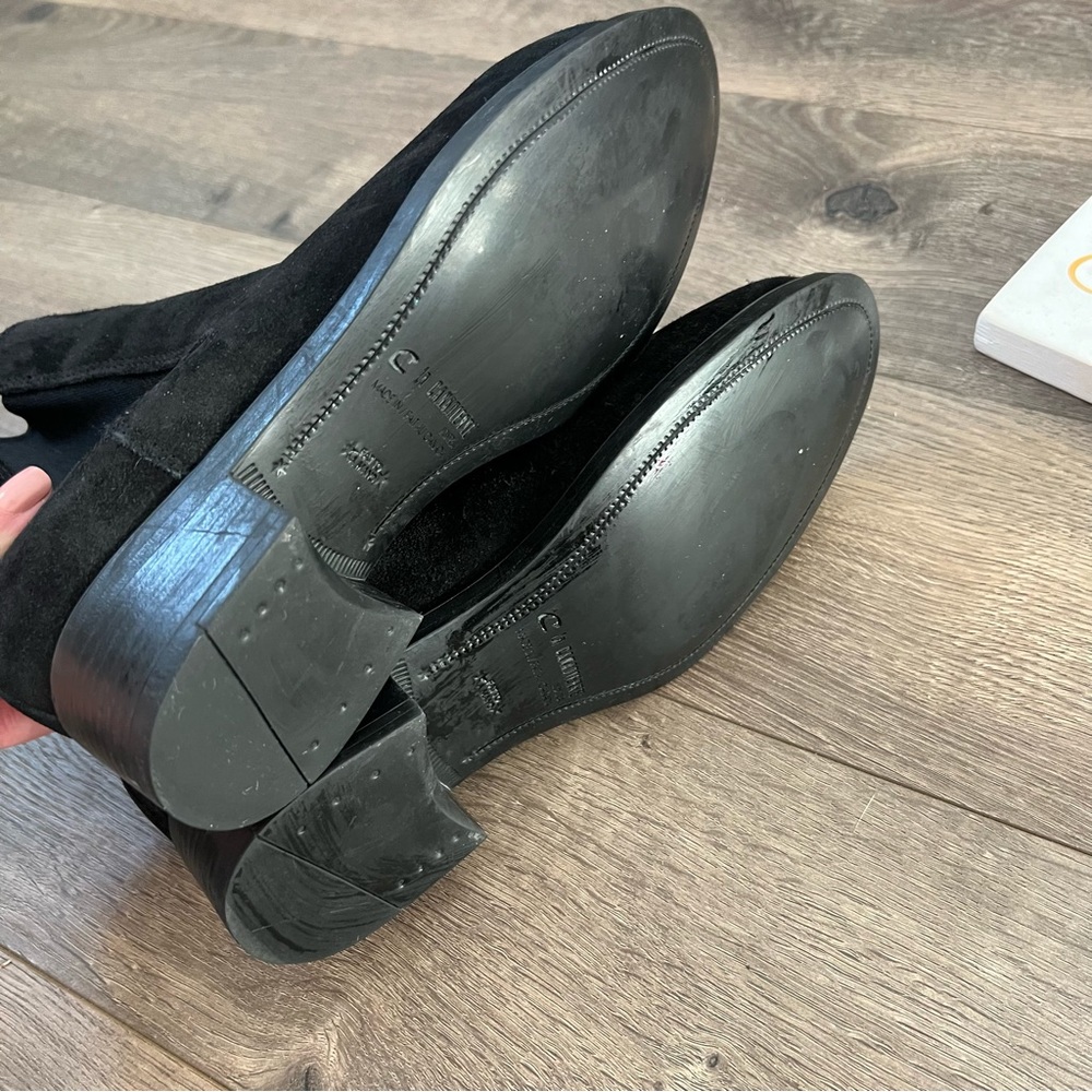 La Canadienne Black Suede Chelsea Boots NWOT - Picture 6 of 9